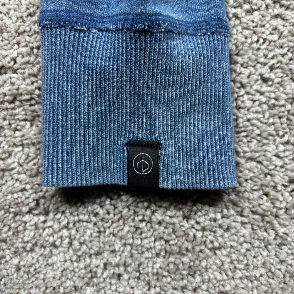 Rag & Bone Mens Blue Cotton Raglan Crew Neck Sweatshirt Denim Size M - Picture 8 of 8